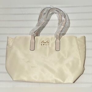 Loula Women’s Purse Beige Tote‎ Bag White Cream Casual Party Work Travel NEW